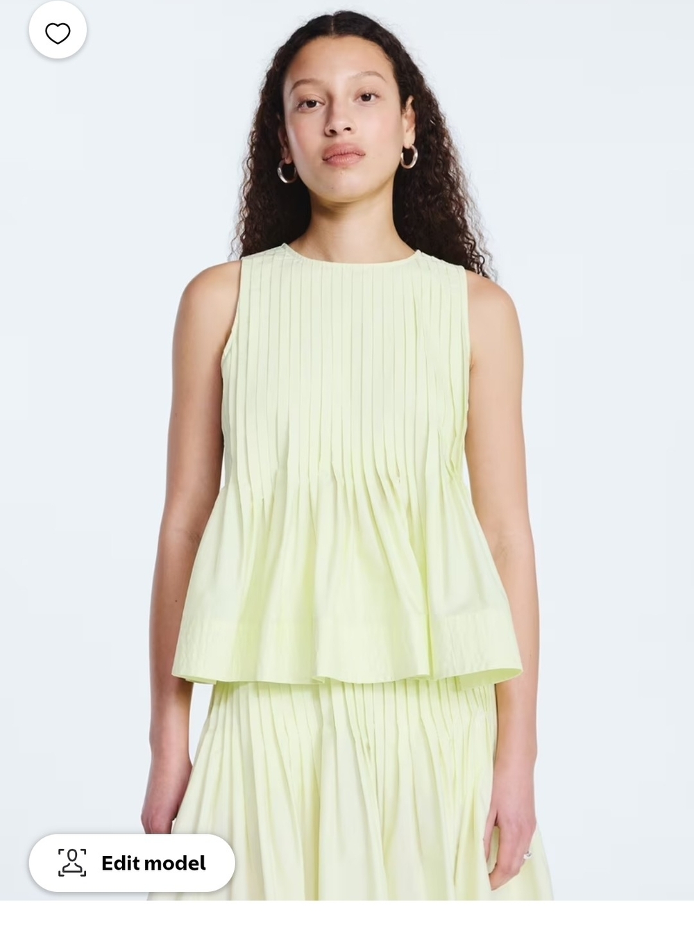 Free Assembly Women's Sleeveless Pintuck Peplum Top